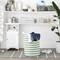 DII® Round Stripes PE-Coated Cotton Polyester Laundry Hamper